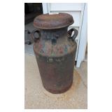 Vintage Metal Milk Can