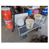 Garden Cart w/ Empty Containers