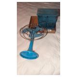 Weathered Turquoise Decorative Fan &