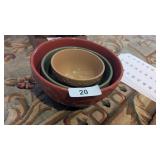 (3) Colorful Nesting Bowls [Sorento]