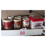 (8) Budweiser Beer Steins