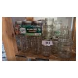 Assortment of Pint & Half Pint Canning Jars