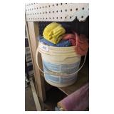 Shop Rags + Roll of Shipping Wrap