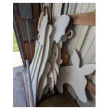 Wooden Nativity Cutout + Lights
