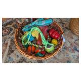Basket w/ Dog Toys