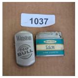 (2) Vintage Cigarette Lighters w/ Winston &