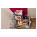 Bingo Set & Puzzles in Tote w/ Lid