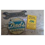 (2) Man Cave Signs