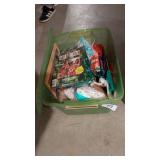 Small Tote w/ Lid + Brown Lunch Sacks, +