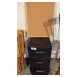 Plastic Sterilite Three Drawer Storage Bin +