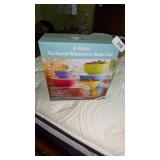 NIB Six Pc. Texture Melamine Bowl Set