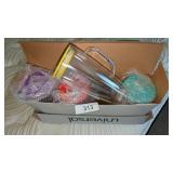 Set of (4) Plastic To Go Cups w/ Straws &