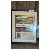 Novelty Framed Cumback Indiana Advertising Page
