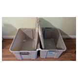 (2) Totes w/ Lids