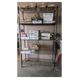 Black Rolling Shelf Unit
