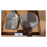 1945 Aluminum Canteen + A Boy Scout Logo Cook Set