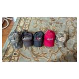 Hats w/ Advertising in Small Tote w/ Lid