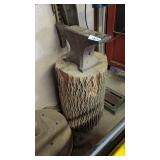 Anvil 20" L x 9" T Attached To Log