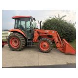 Kubota M6060 Tractor w/ Cab, LA1154 Loader,