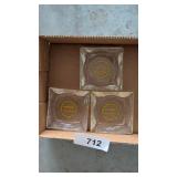 (3) John Deere Ashtrays -Washington Implement Co.