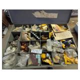 Metal Storage Box w/ Assorted Fittings
