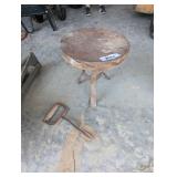 Metal Milk Stool & Hay Hook