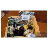 Canvas Basket w/ Misc.
