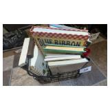 Wire Basket w/ Cookbooks