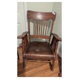 Vintage Oak Rocking Chair