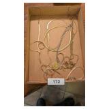 Assorted Gold Tone Necklaces & Bracelets