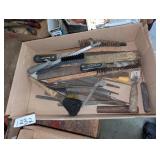 Metal Tool Tray w/ Wire Brushes, Rasps & Files