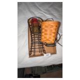Longaberger Basket, Night Light & Candle Holders