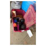 Tiki Torch Box Lot in Tote w/ Lid