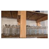 (36) Assorted Narrow Mouth Quart Canning Jars