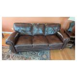 Leather/Vinyl Sofa + Lazy Boy Recliner &