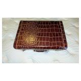 Alligator Style Small Suitcase w/