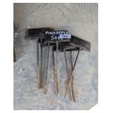 (8) Metal Garden Markers