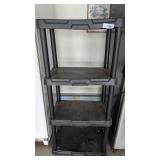 Small Black Plastic Snap Together Shelf