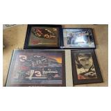 (4) Framed Nascar Wall Art