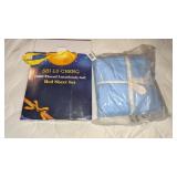 NIB 1800 Thread Ct. Bed Sheet Set Light Blue