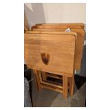 (5) Wood TV Trays -**