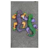 (2) Metal Lizard Outdoor Decor