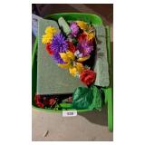 Artificial Floral in Tote w/ Lid