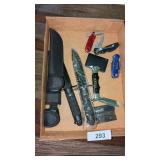 (2) New Hunting Knives w/ Sheaths +
