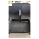 (4) Pc Vinyl Wicker Patio Set