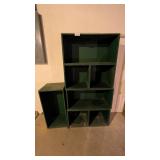 (5) Plywood Units Painted Dark Green