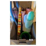 Large Size Tote w/ Lid + Pool Floaties, +