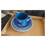 Disney Stitch Bowl & Cup + Other Plain Bowl