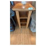 Oak Finish Side Table