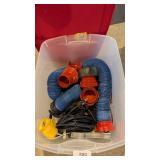Flex Hose, Cable & Other in Tote w/ Lid